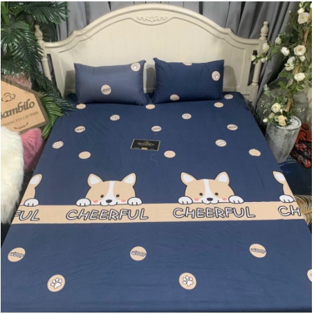 Ga chống thấm cotton ga chống thấm nước cho bé không nóng bí không ồn đệm dày 15-20cm