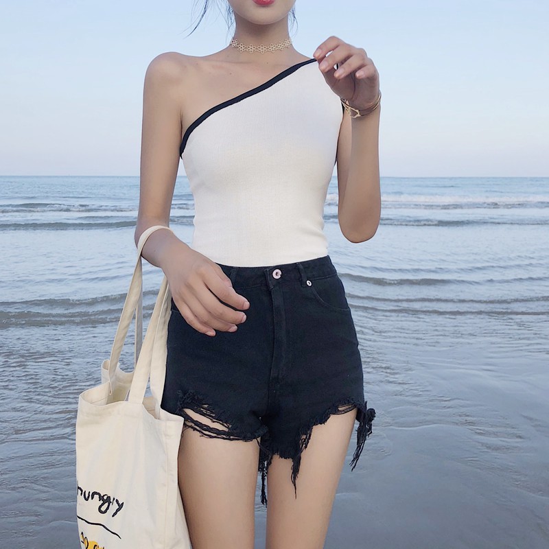 ÁO THUN NỮ XẺ CHÉO ULZZANG - NEW ARRIVAL 2019