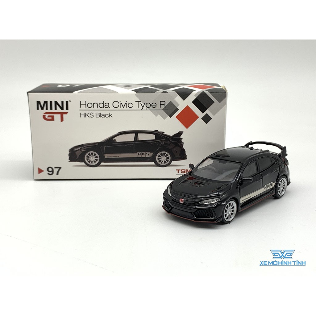 Xe Mô Hình Honda Civic Type R ( FK8 ) HKS 1:64 MiniGT ( Đen )