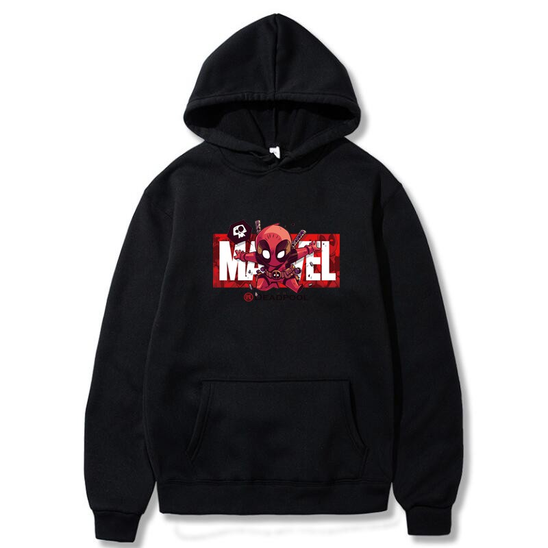 Marvel Áo Hoodie In Hình Siêu Anh Hùng Deadpool Đẹp Mắt