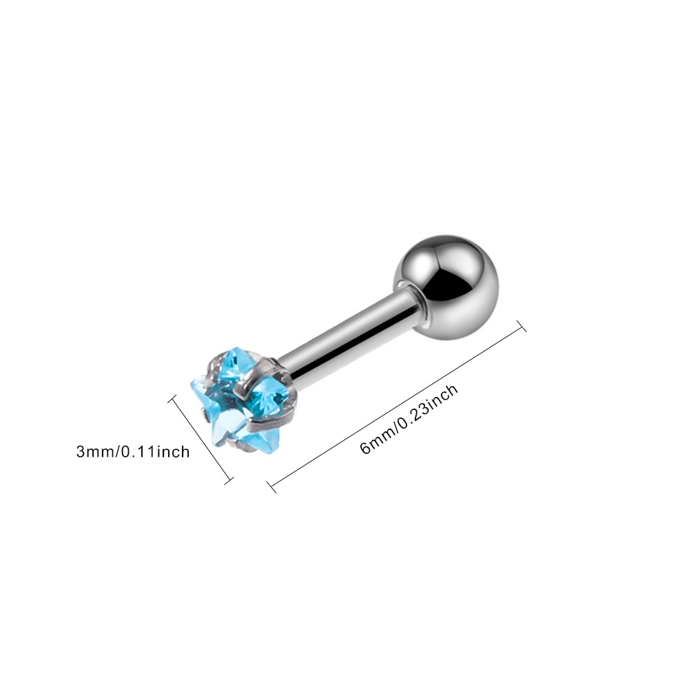 Eupus 1 Cặp 20 Phong Cách|Khuyên Xỏ Sụn Tai Thời Trang Cá Tính