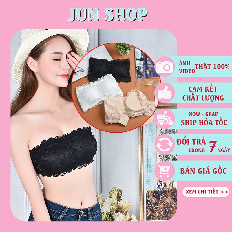 Áo Bra Ren Ống Đệm Mút Mỏng Siêu, Áo lót ren mặc trong siêu đẹp