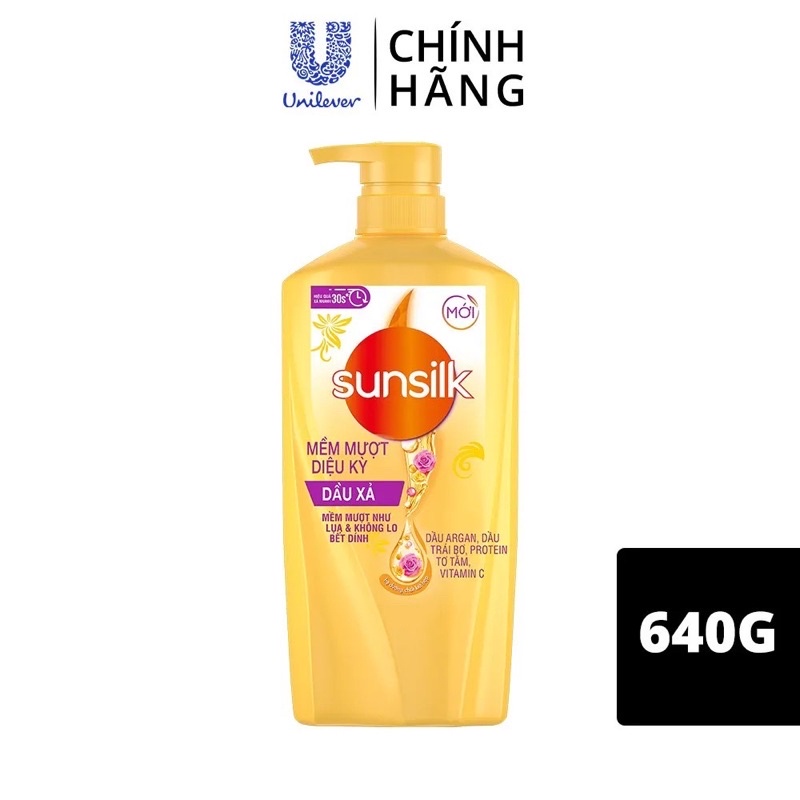 Dầu xả Sunsilk Mềm Mượt Diệu Kỳ 640g