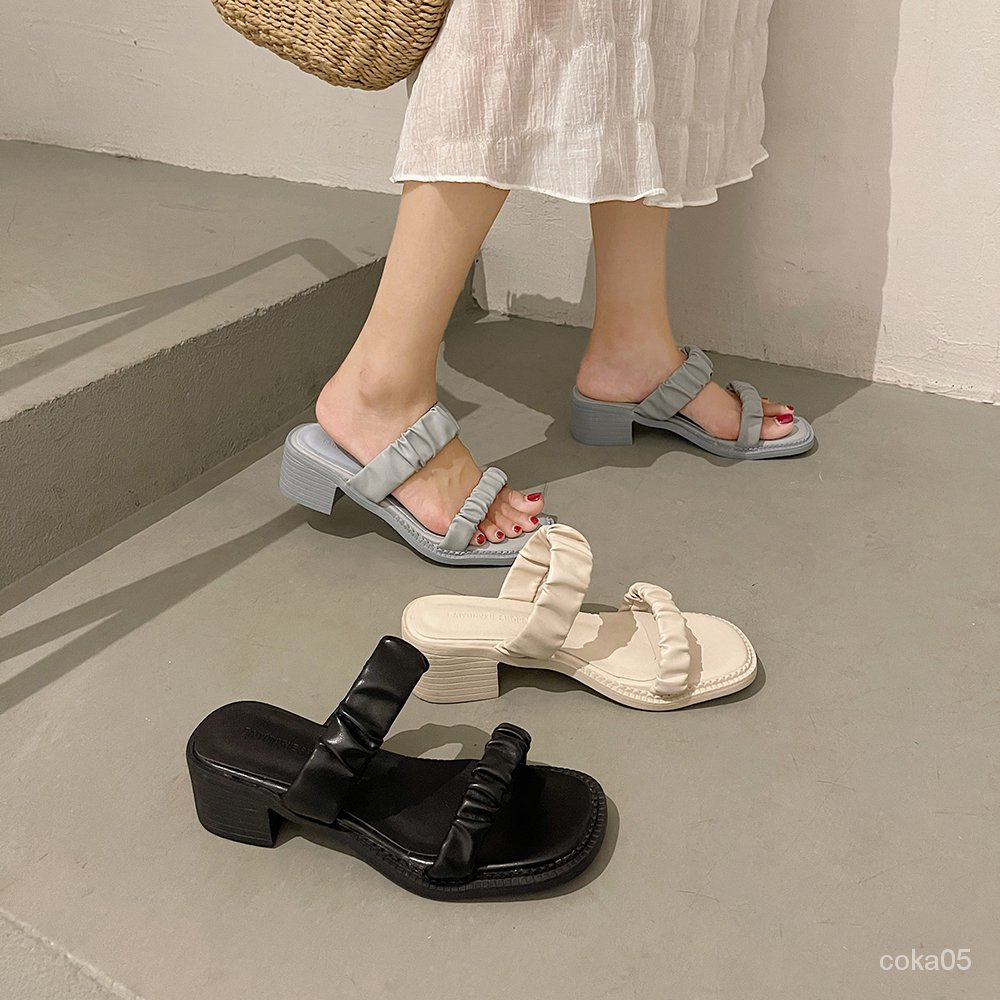 Giày Sandal Nữ Đế Thấp Thời Trang Hàn 2021