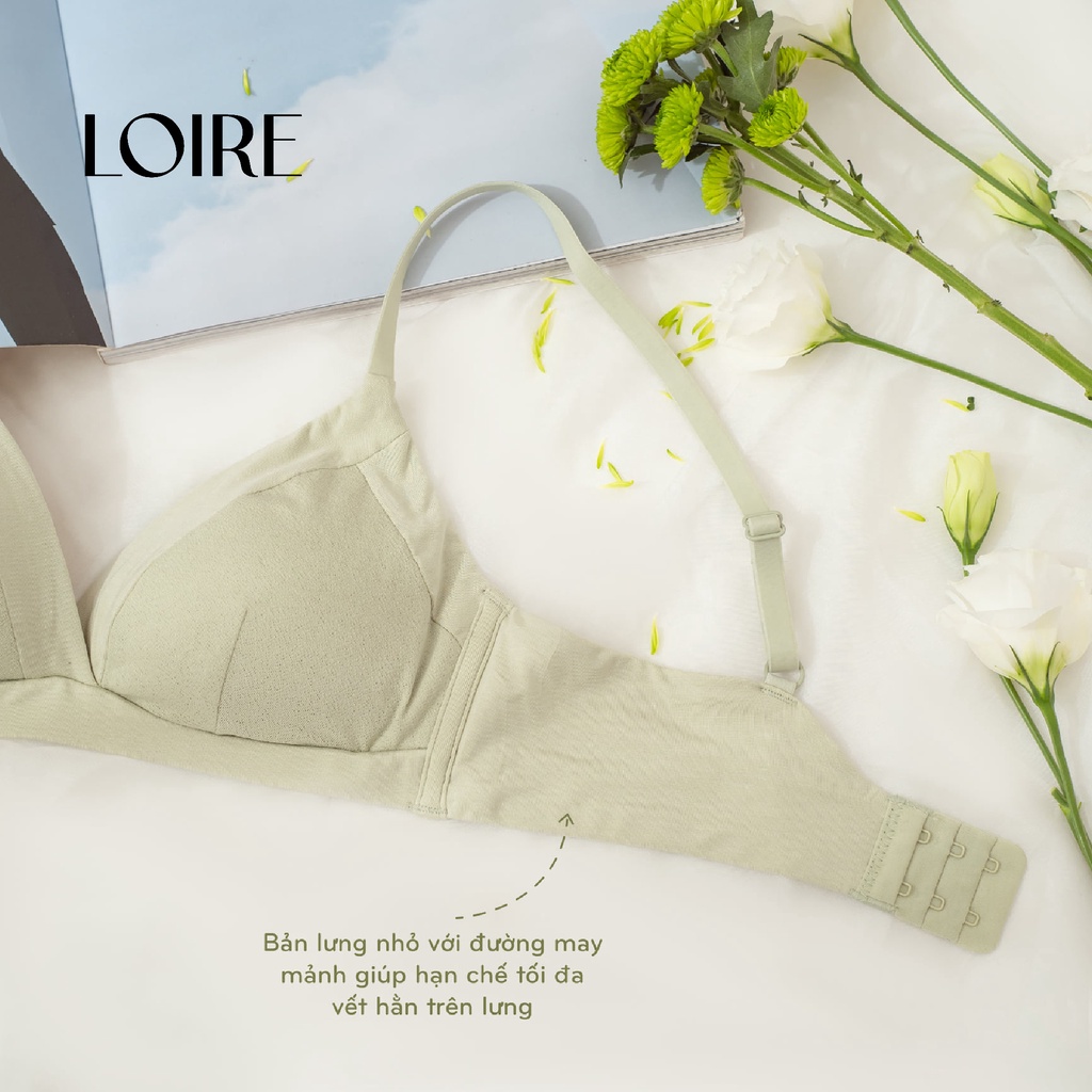 Áo Lót Không Gọng Đệm Mỏng Thoải Mái Chất Liệu Su Đúc Viền Cotton Loirechic BRC69