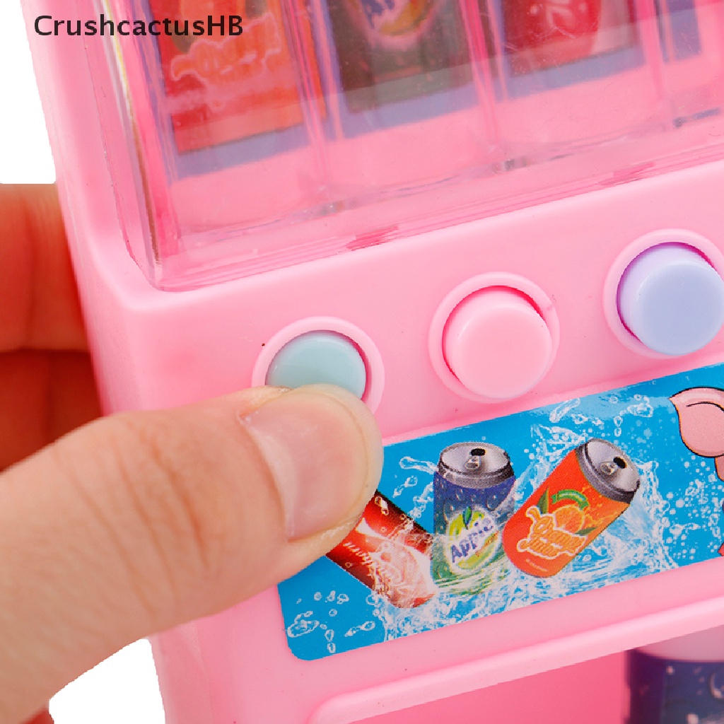 [CrushcactusHB] Simulation Vending Machine with Coins Drinks Pretend Play Kids  Education Toys Hot Sell