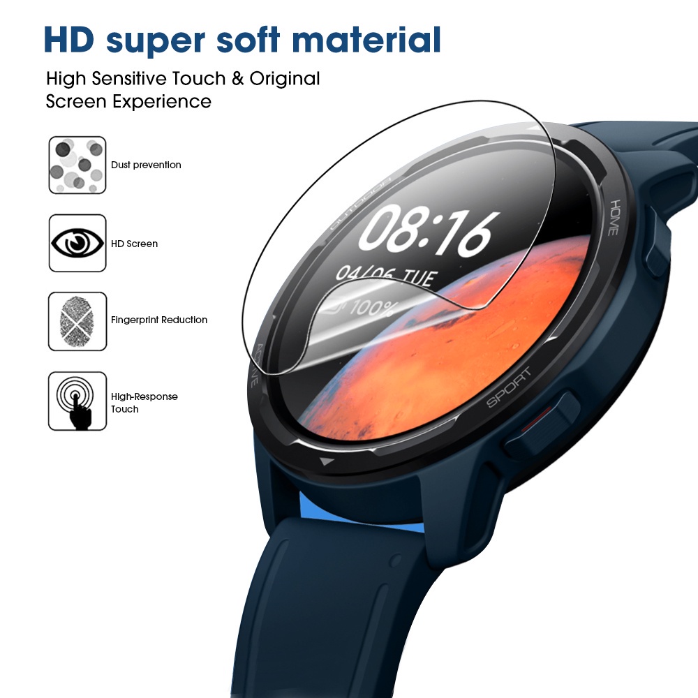 1 Kính Cường Lực Chống Nước Bảo Vệ Màn Hình Cho Đồng Hồ Thông Minh Xiaomi Watch S1 Active / Smart Watch