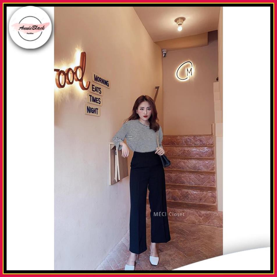 [Mã  ANUI20 hoàn 20k xu đơn 0đ] Quần Culottes Nữ 🦋 Quần Suông Ống Rộng Khoá Hông Cạp Cao 2 Màu 🦋 AB | BigBuy360 - bigbuy360.vn