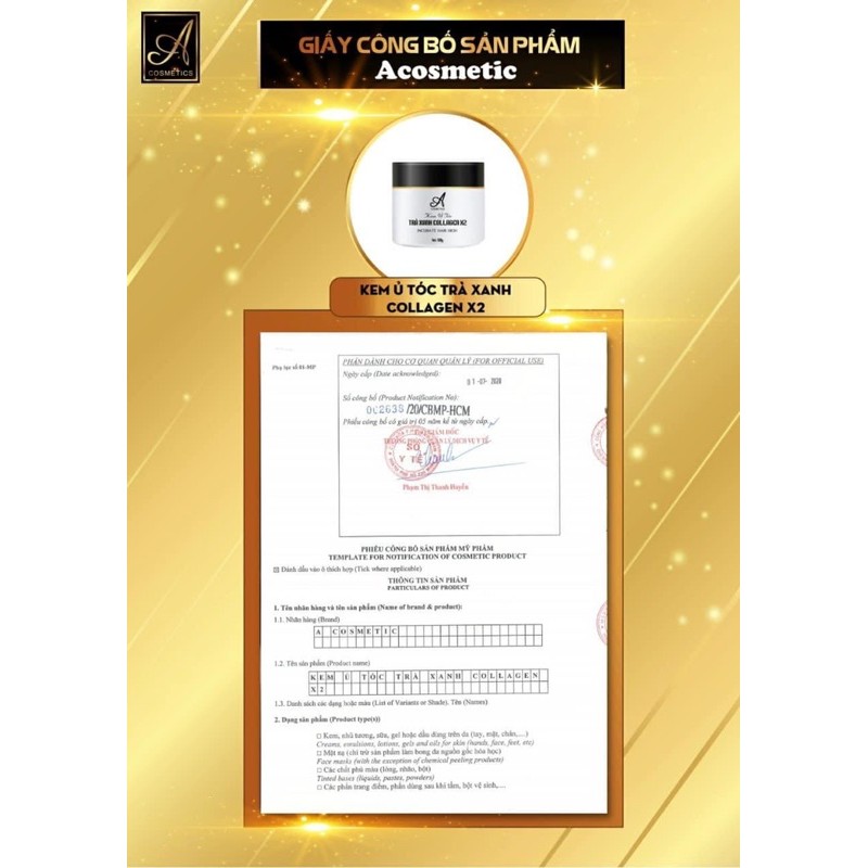 Bộ SP phục hồi tóc hư tổn, giảm rụng tóc gồm  Ủ tóc trà xanh + Tinh dầu bưởiAcosmetics | BigBuy360 - bigbuy360.vn