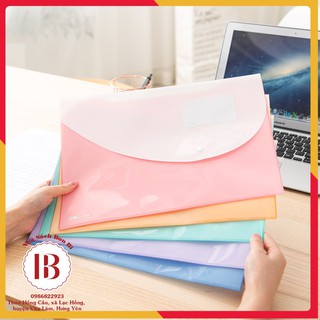 Túi hồ sơ 2 ngăn a4 deli -1 chiếc 5506 túi cúc