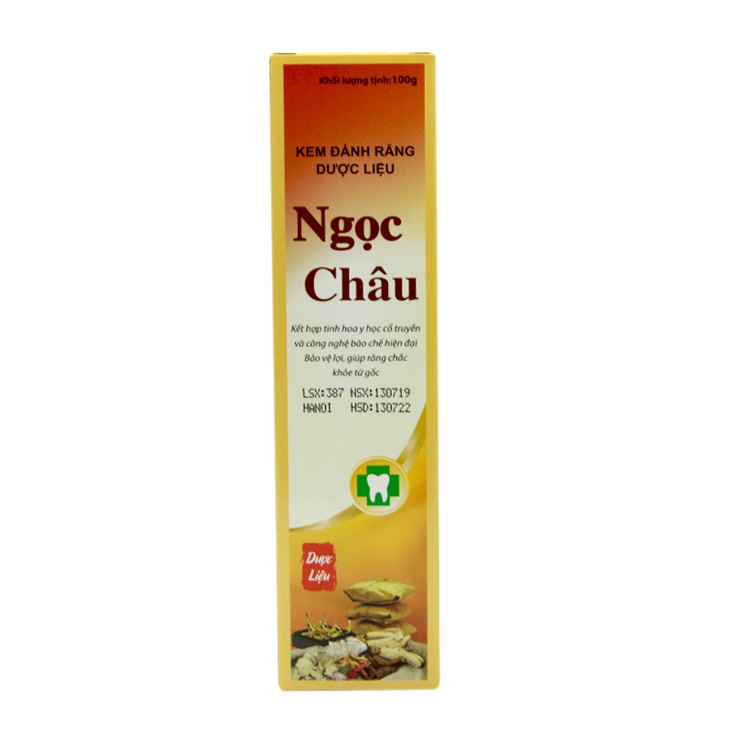 Kem đánh răng dược liệu Ngọc Châu Tuýp 125g