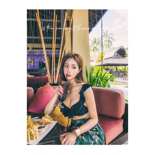 [HÀNG HOT] Set bikini cánh tiên đen X sexy mix quần chip | BigBuy360 - bigbuy360.vn