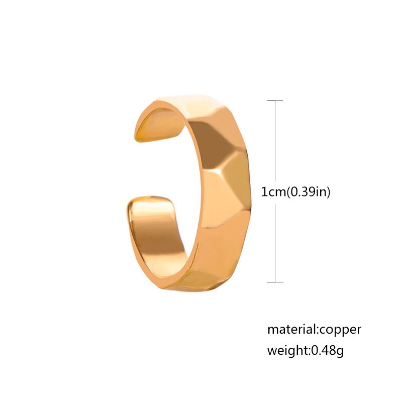 Khuyên Vành Tai Kim Loại Cá Tính Cho Nữ