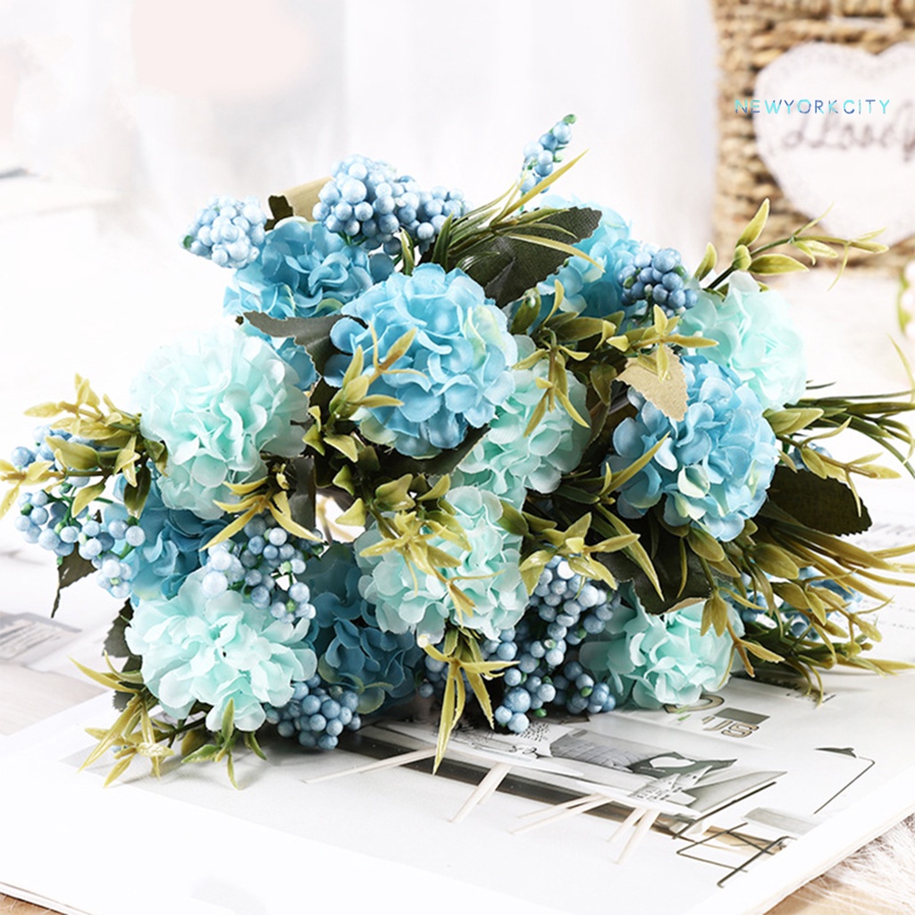 1 Bó Hoa Cúc Giả Bằng Ngọc Trai Nhân Tạo Tinh Tế Trang Trí Nhà Cửa