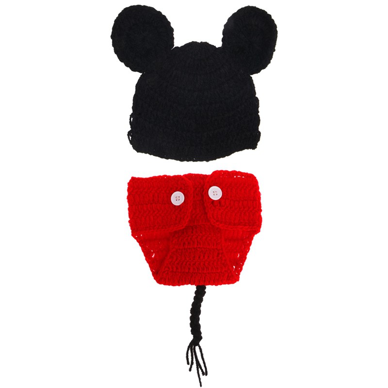 Phụ kiện chụp hình dệt kim thiết kế đáng yêu cho bé