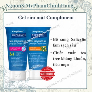 Sữa rửa mặt NO PROBLEM Compliment chứa Salicylic Acid, Tea Tree
