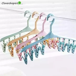 Móc phơi tất- phơi đồ lót, móc treo 8 kẹp chống bay