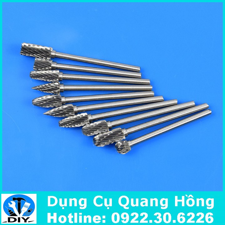 Bộ 10 mũi mài , khắc vonfram
