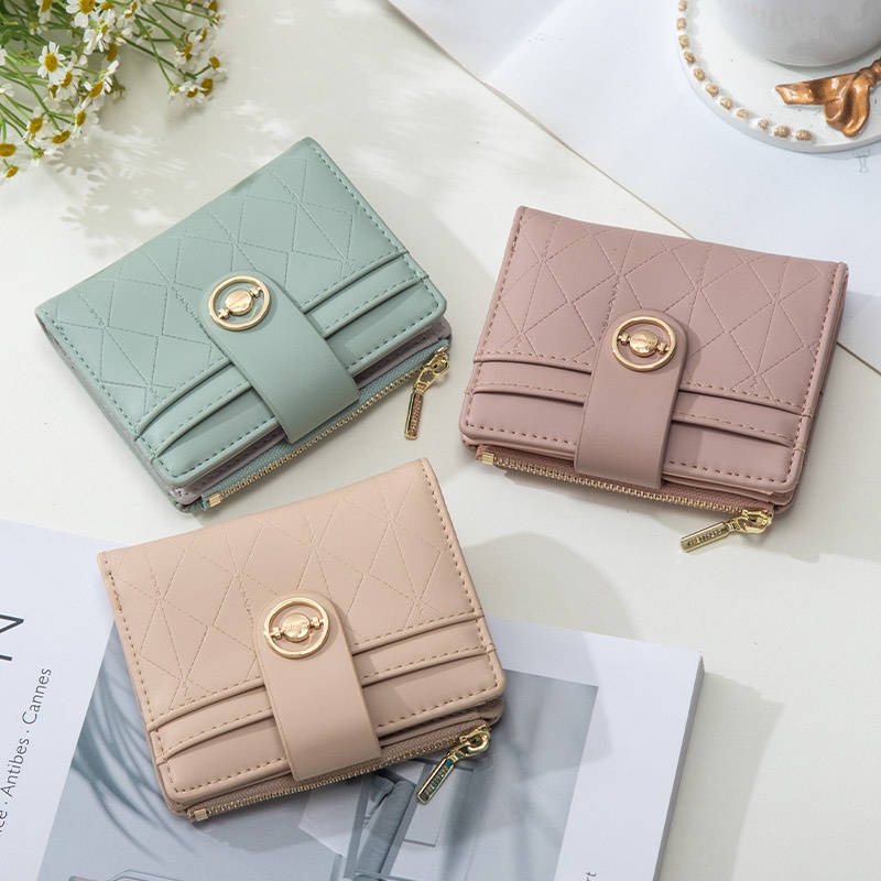 Ví Ngắn Đựng Thẻ Thiết Kế Dễ Thương Cho Nữ Giá Đỡ