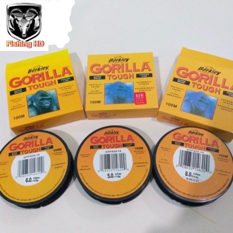 Cước Câu Cá GORILLA 100m Cước Câu Cá Tàng Hình Siêu Bền Siêu Rẻ DC6 đồ câu FISHING_HD