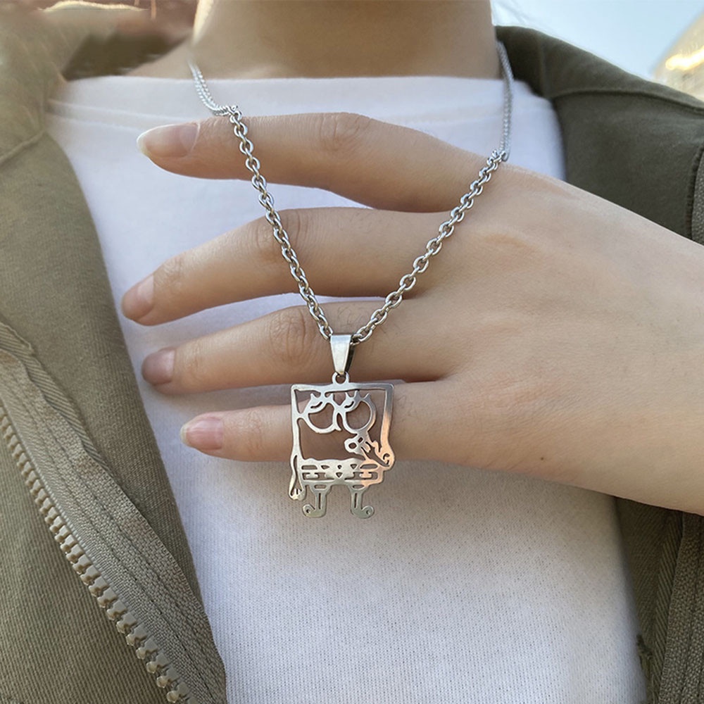 Vòng cổ Mặt Hình SpongeBob Dễ Thương Cho Cặp Đôi