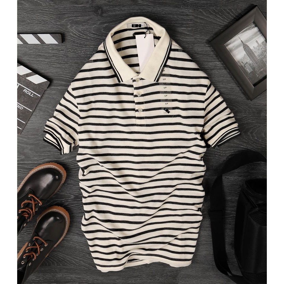 Áo Phông Có Cổ Hoạ Tiết Kẻ