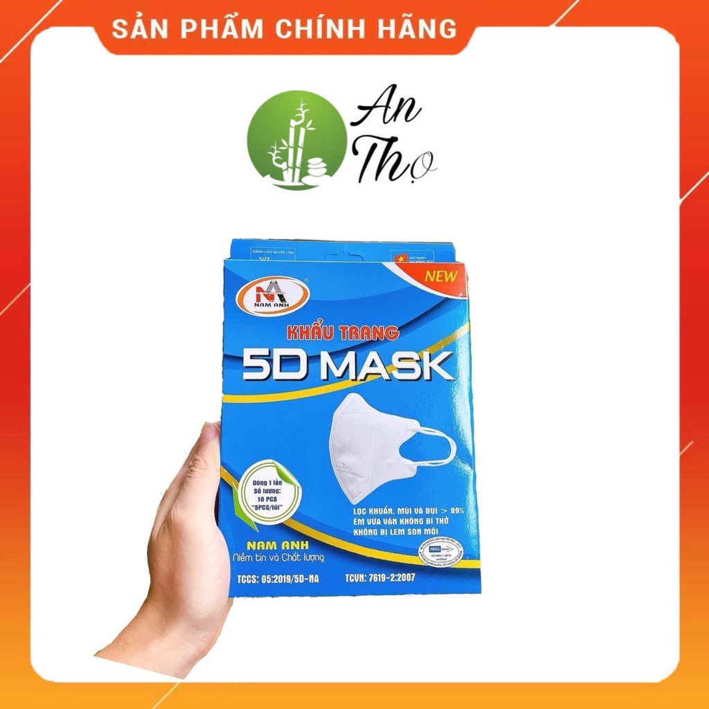 Khẩu trang 5D Famapro Hộp 10 cái