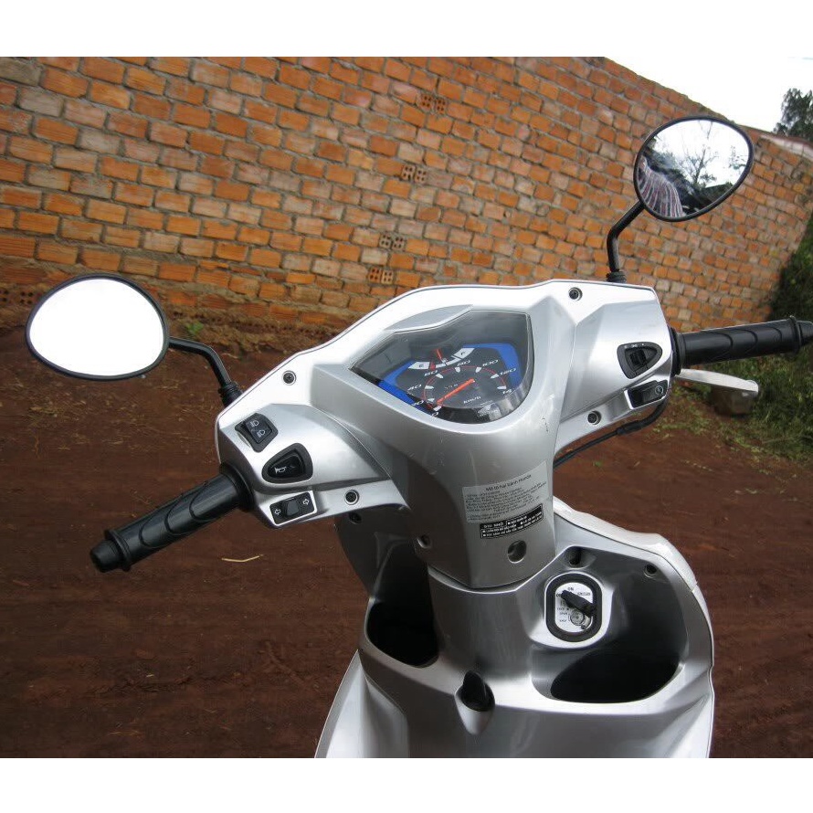 Gương Kính Chiếu Hậu Xe Máy Chân Ngắn Hình Tai Mèo Chính Hãng