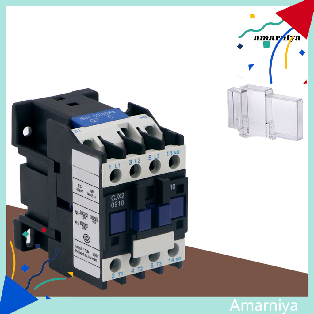 Rơ le công tắc tơ AMARN CJX2-1810 AC 24-380V 3 cực chống cháy cho động cơ điện