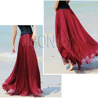 Váy maxi chiffon phong cách Bohemian