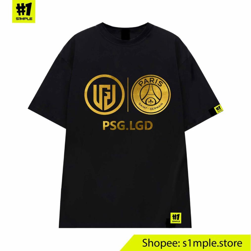 Áo PSG LGD TI10 Dota 2 họa tiết vàng gold cotton 100% dáng oversize