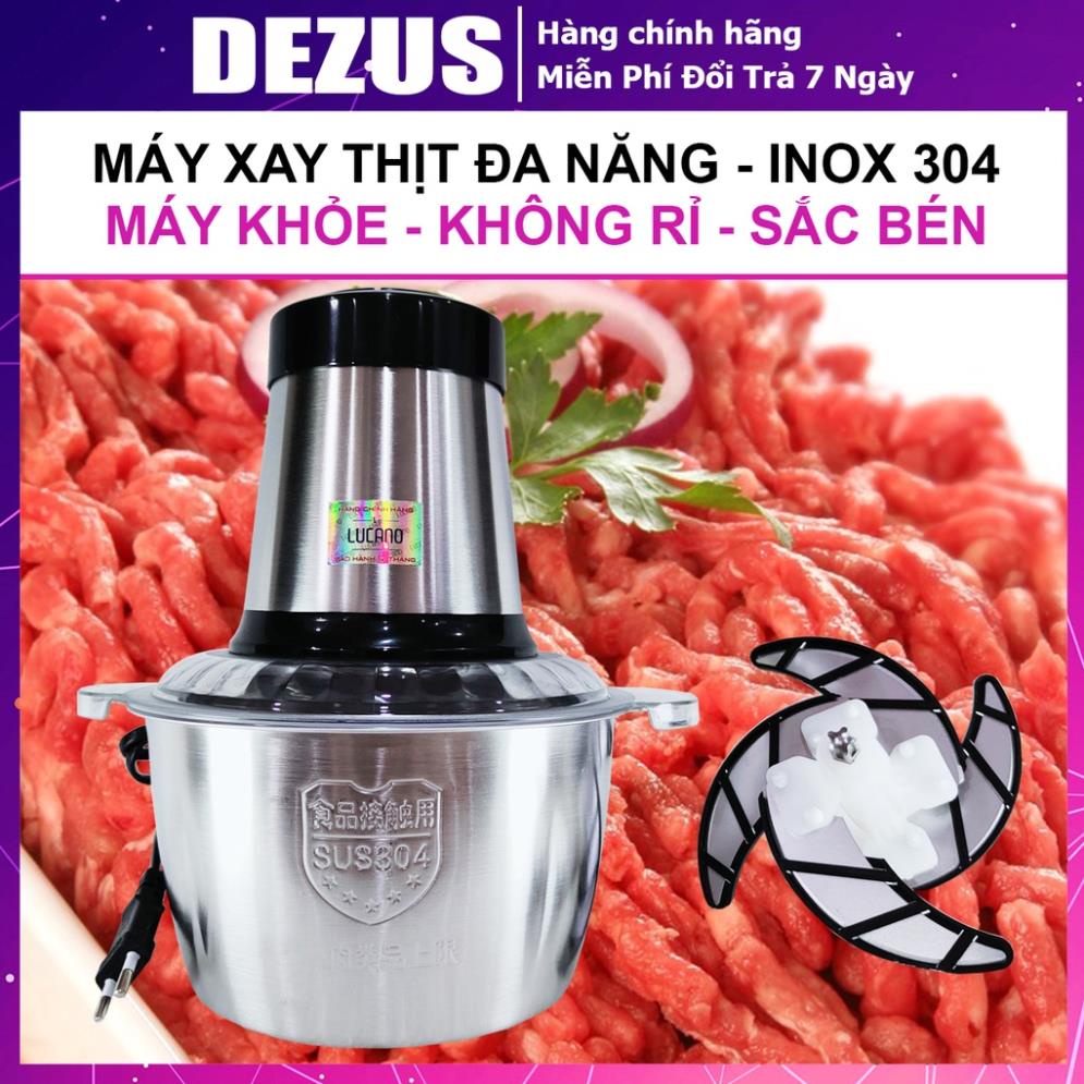 Máy Xay Thịt - Máy Xay Thịt Mini - Cối Inox 304 Không Rỉ Sét, Xoay Nhuyễn Rau Củ, Tỏi Ớt, Đa Năng - KUROKI MXT01
