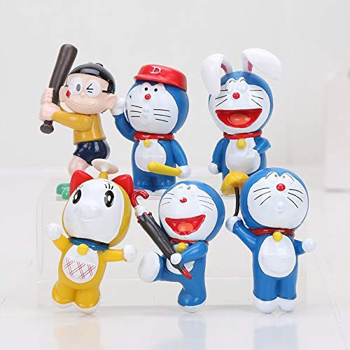 Bộ Mô hình Doraemon - Trọn bộ 8 Mô hình: Nobita Jaian Suneo Shizuka Doraemon - Nobita Chaien Xeko Xuka Doremon - Cao 5~7