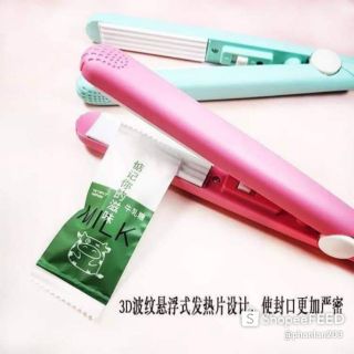 Máy là tóc mini và hàn được miệng túi.