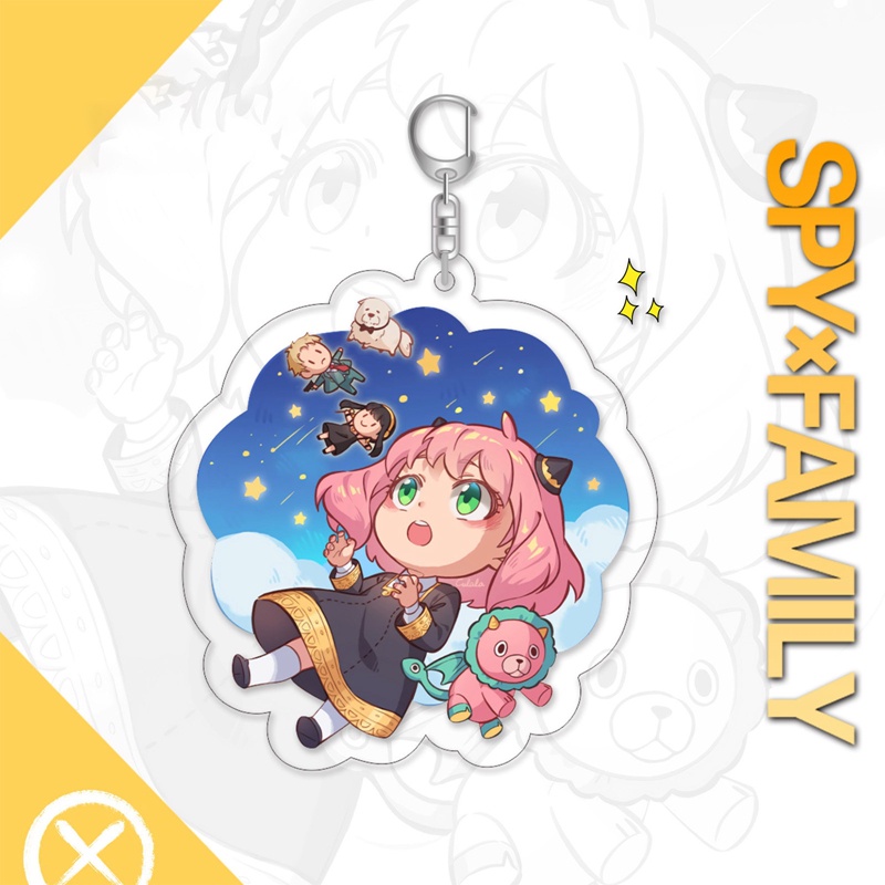 Móc Chìa Khóa Hình Nhân Vật Loyor Anya Yor Hoạt Hình Anime Spy X Family Bằng Acrylic
