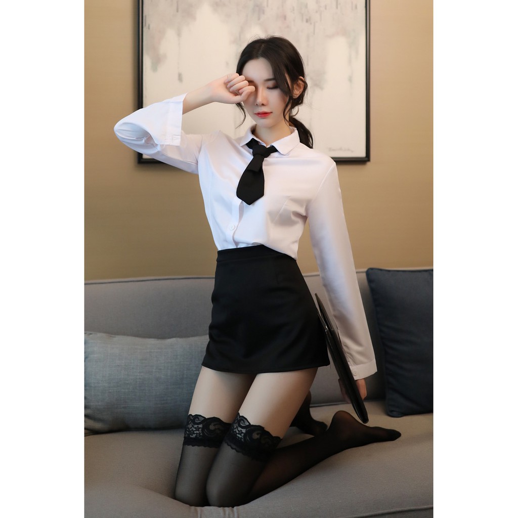 (Có sẵn ) cosplay nữ thư ký , cô giáo sexy gợi cảm kèm cà vạt | BigBuy360 - bigbuy360.vn