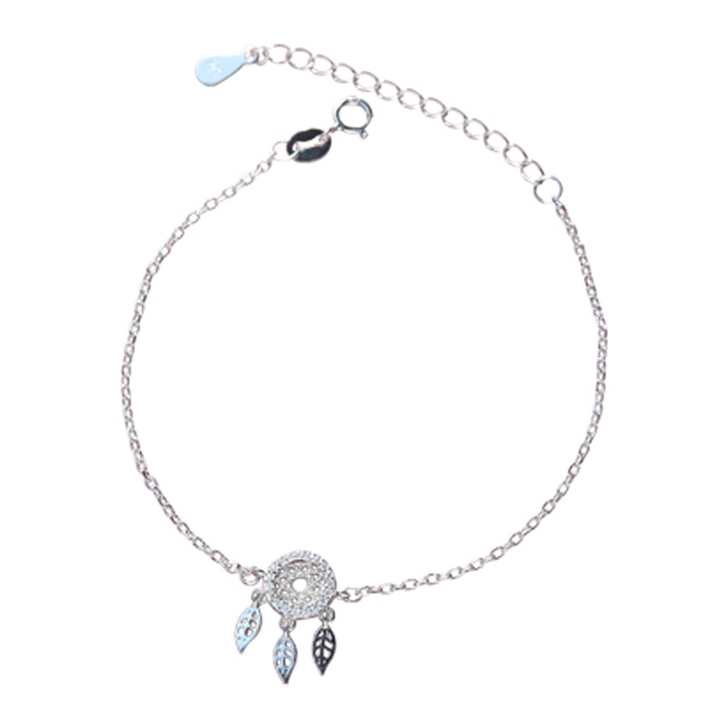 Vòng tay màu bạc mặt hình lưới bắt giấc mơ | BigBuy360 - bigbuy360.vn