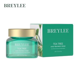 Kem giảm mụn BREYLEE 20g chiết xuất tràm trà dưỡng ẩm kiểm soát dầu làm mịn làn da