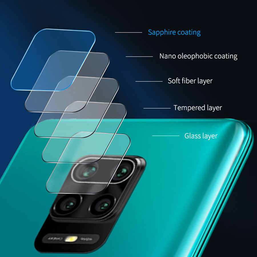 Kính Cường Lực Bảo Vệ Camera Cho Xiaomi Mi 11 Note 10 Lite 10T Poco F3 F2 X3 GT Nfc M3 Pro Redmi K20 K30 9T Note 10 9s 9a 9c 8a 7a 8 7 9 Pro Pocophone F1