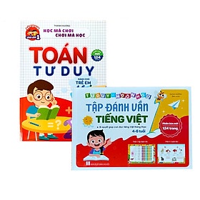 Combo Tập Đánh Vần Tiếng Việt Và Toán Tư Duy Cho Trẻ Tự Tin Vào Lớp 1 Từ 4_6 tuổi