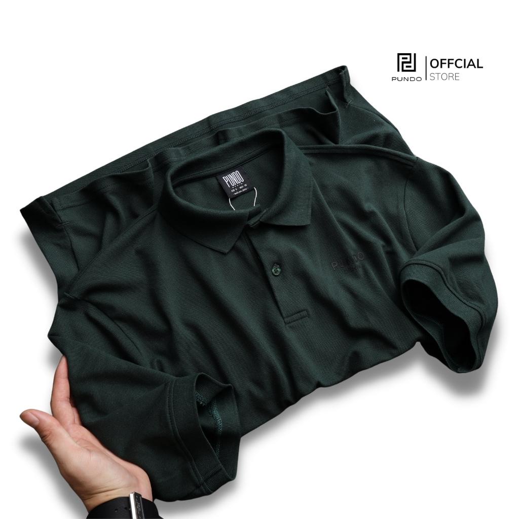 Áo thun polo nam PUNDO có cổ 6 màu logo sang trọng chất vải mềm mát APPD47
