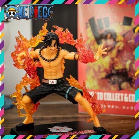 Mô Hình Nhân Vật One Piece , Ace Các Tư Thế Chiến Đấu, Cao 16cm, Full Box - Tượng Mô Hình Figure