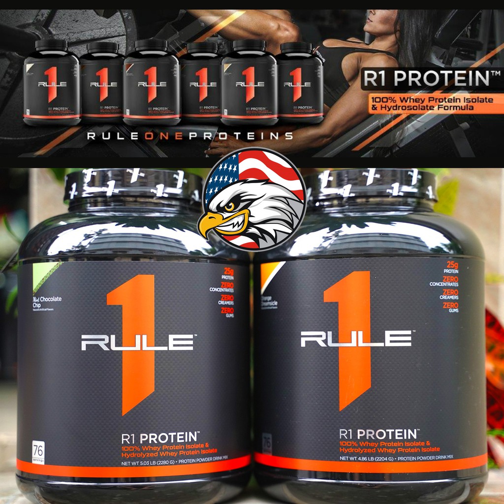 Sữa Tăng Cơ Rule1 Protein Isolate 5lbs (2.3kg)