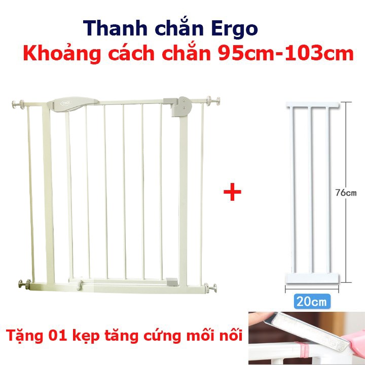 Thanh nối cho thanh chắn cầu thang, thanh chắn cửa có kích thước &gt;83cm ( thanh 10cm, 20cm,30cm,45cm)