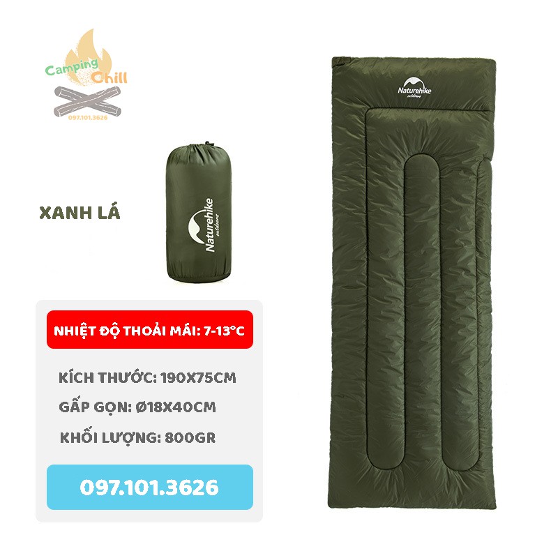 TÚI NGỦ DÃ NGOẠI, CẮM TRẠI MẪU 2019 NATUREHIKE NH19S015-D