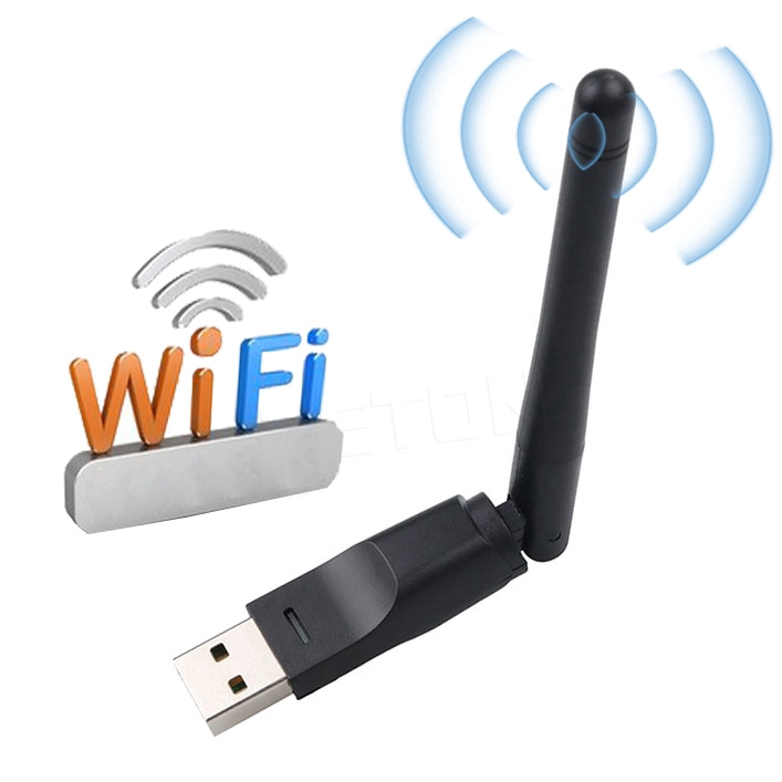 Bộ phát WiFi mt-7601 mini 150M USB 2.0 không dây , có ăng ten xoay được