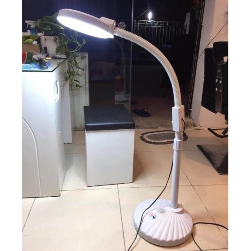 Đèn LED Lúp 120 Bóng Đế Nhẹ - Đế Nặng Soi Phun Xăm Nặn Mụn Spa - Thẩm Mỹ Viện