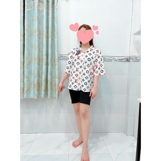 Đồ bộ Mango quần thun lửng