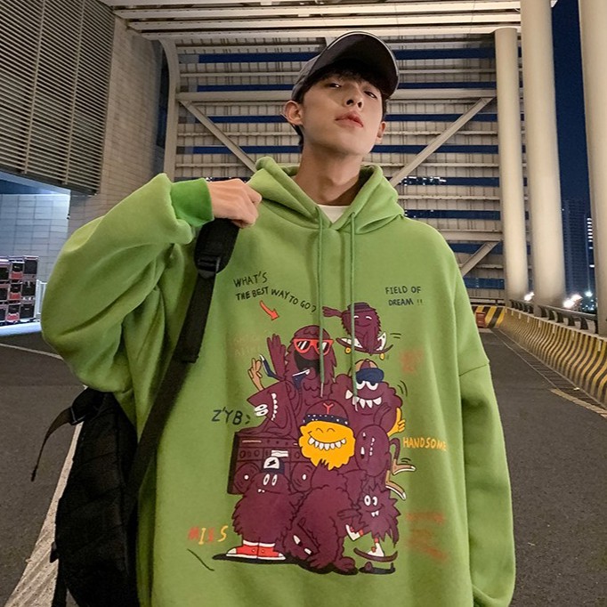 Áo Nỉ Cho Nam Tay Dài Kèm Mũ Phong Cách Hàn Quốc Thời Trang | BigBuy360 - bigbuy360.vn