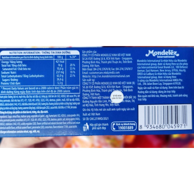 BÁNH OREO PHỦ SOCOLA - HỘP 180GR